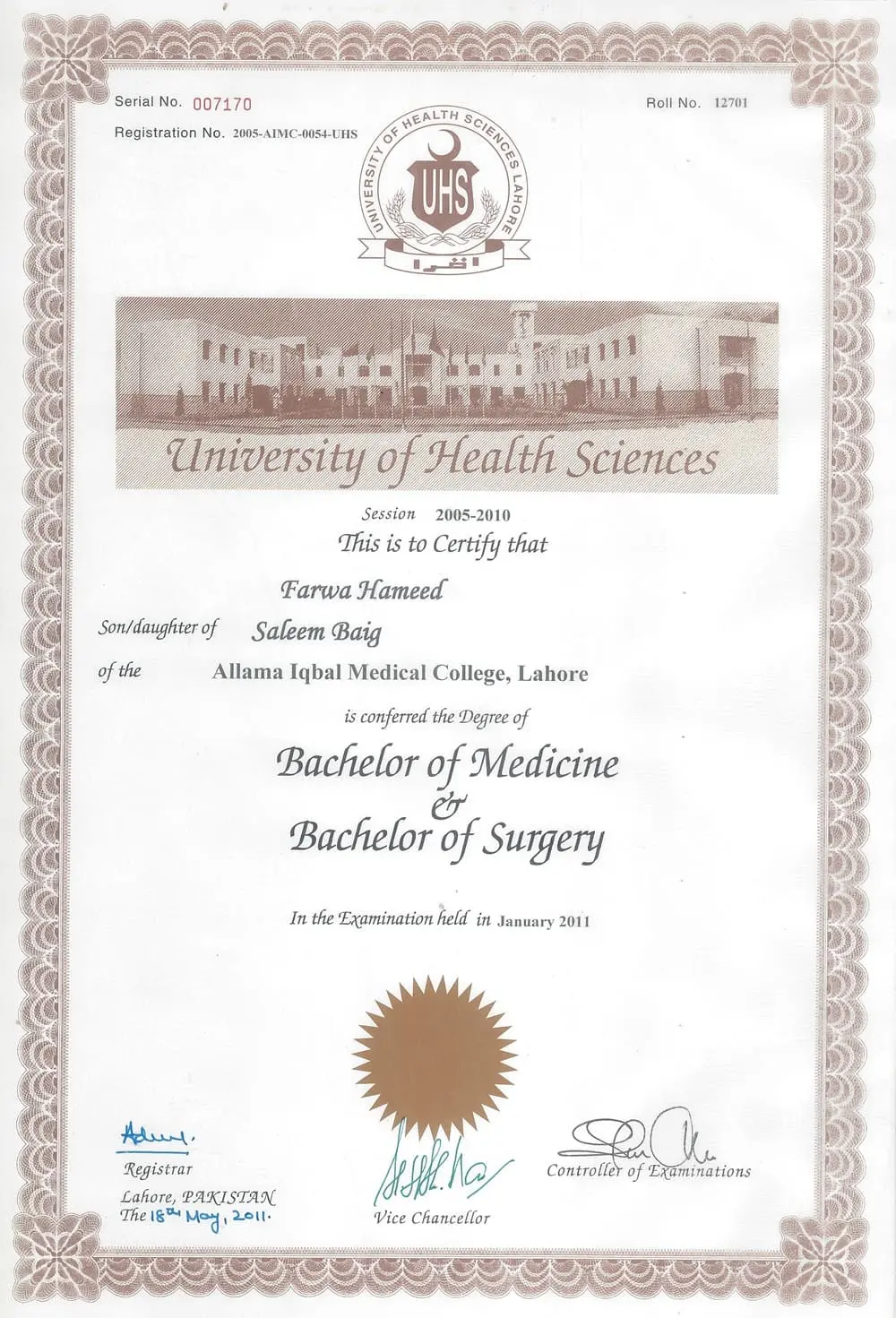 MBBS Degree